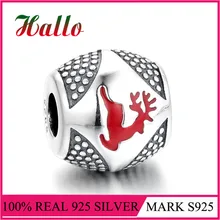 Рождественский олень Шарм серебряные бусины для изготовления ювелирных изделий Подходит оригинальные браслеты рождественские украшения для дома подарок на День Благодарения
