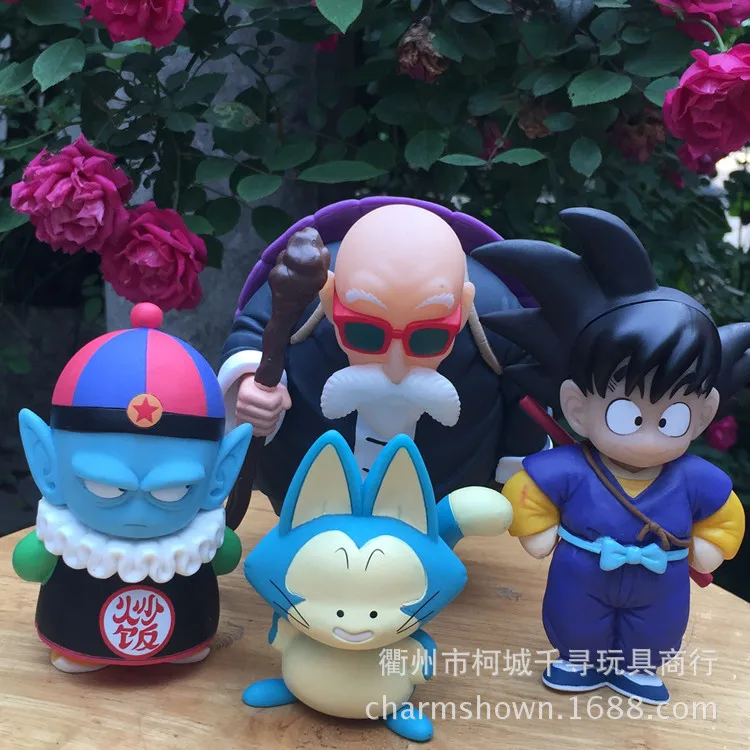 

4pcs/set Dragon Ball Z Sun Goku Pilaf Puar Master Roshi Action Figure PVC Collection figures toys for christmas gift brinquedos