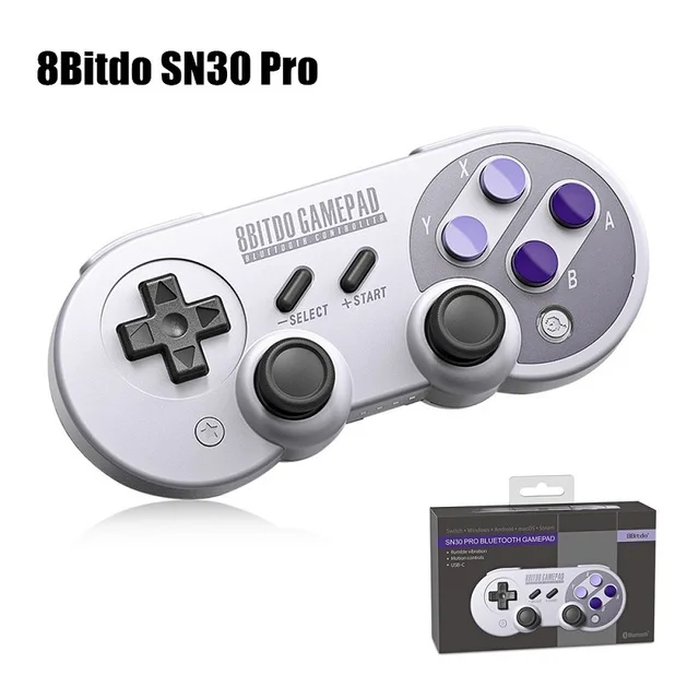 8bitdo SF30 Pro Беспроводной Bluetooth игровой контроллер геймпад с игрового джойстика для Win Android macOS пара nintendo переключатель - Цвет: Цвет: желтый