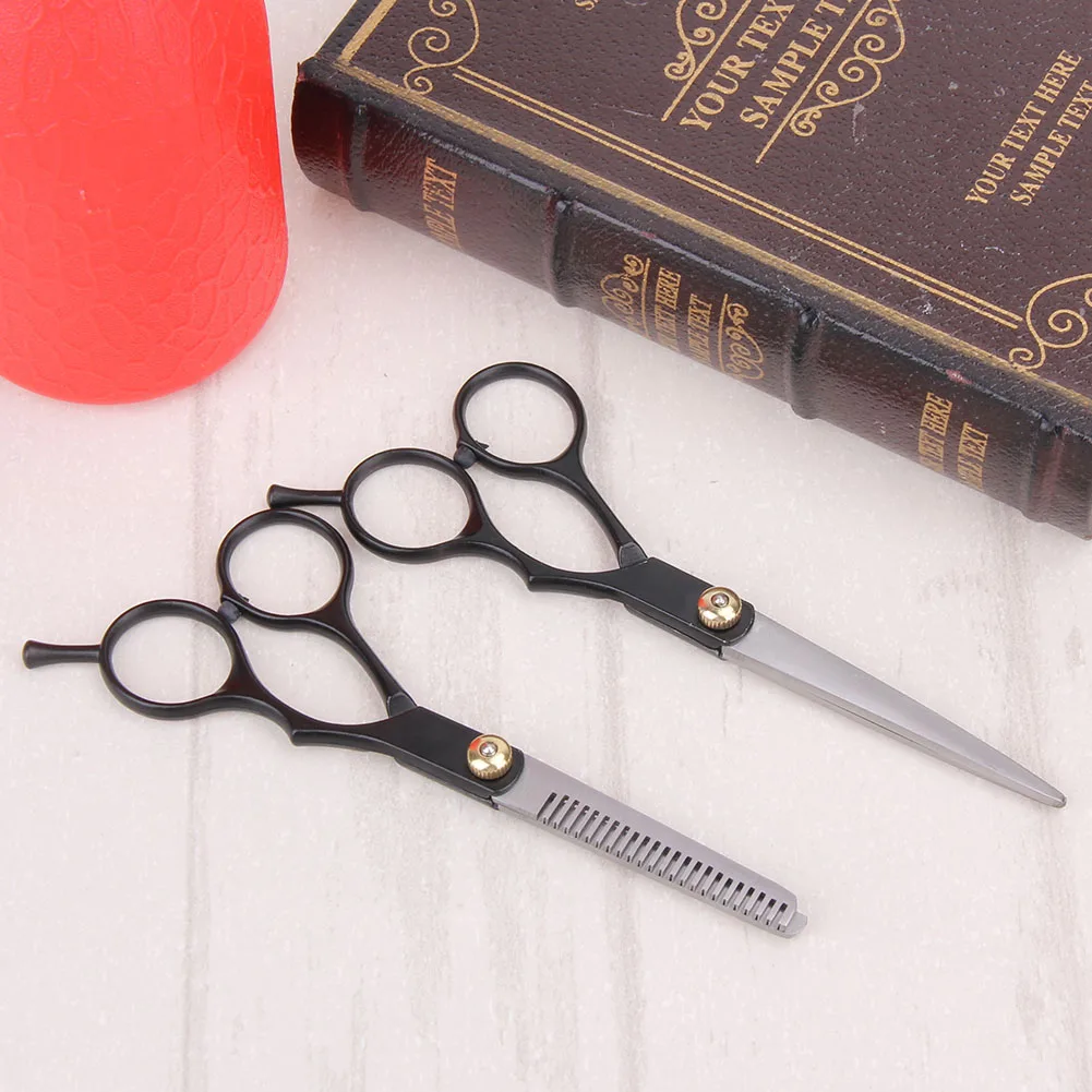 2pcs Barber Hair Cutting Thinning Scissors Shears Hair Cutting Thinning Shears Stainless steel Scissors Set Salon Professional 11