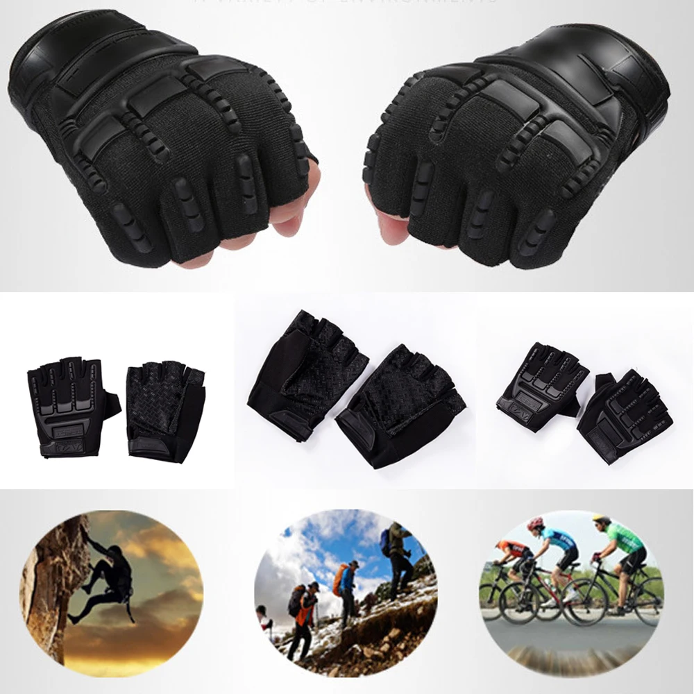 Fashion Bike Cycling Gel Half Finger Gloves Short Finger Outdoor Sport Gloves