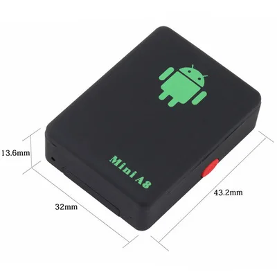 Мини GSM/GPRS A8 трекер для защиты автомобиля/SOS ключ/двойной микрофон/автоматического вызова на заднюю панель для автомобилей детей старшего устройство для определения местоположения домашних животных хо