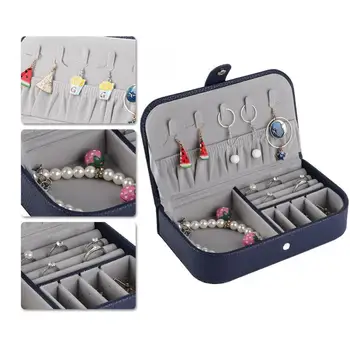

New Style Fashion Portable Necklace Storage Earring Container Packaging Box Jewelry Holder Decor Jewellery Organizer Jewerly Box