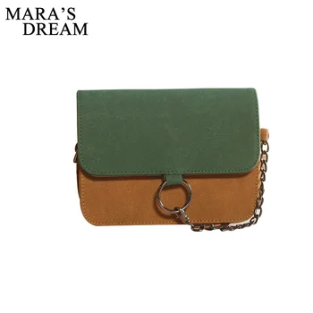 

Mara's Dream 2018 Drop Shipping Fashion Leather Small Flap Women Crossbody Bag Chain Messenger Shoulder Bag Lady Female Handbags