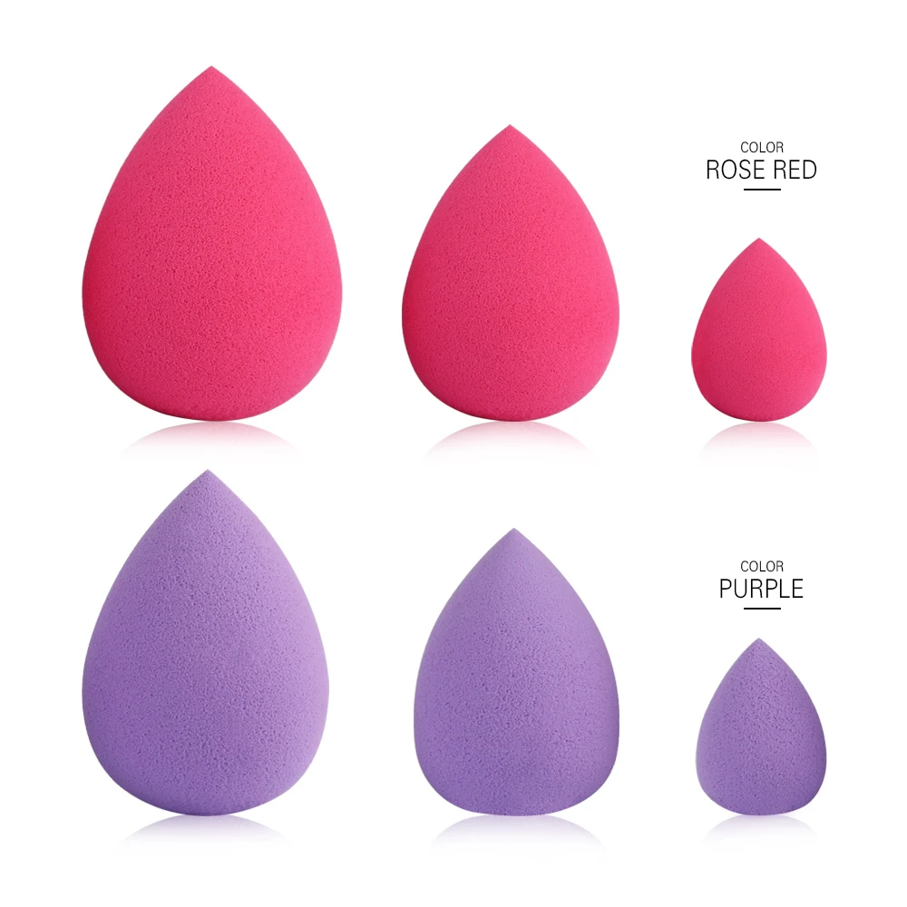 

MAANGE 3pc/set Makeup Sponge Cosmetic Puff For Foundation Concealer Cream Mix Size Water Drop Shape Smooth Beauty Tool Wholesale