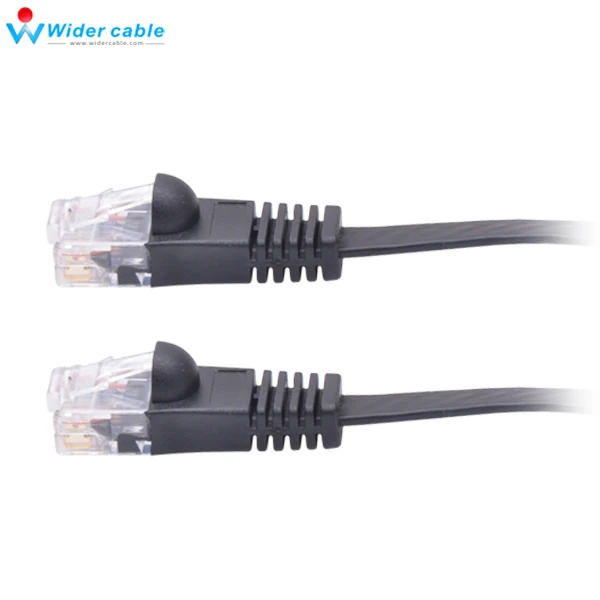 Высокопроизводительный кабель Fluke UTP Ethernet сетевой патч корд Lan черный плоский CAT6 0