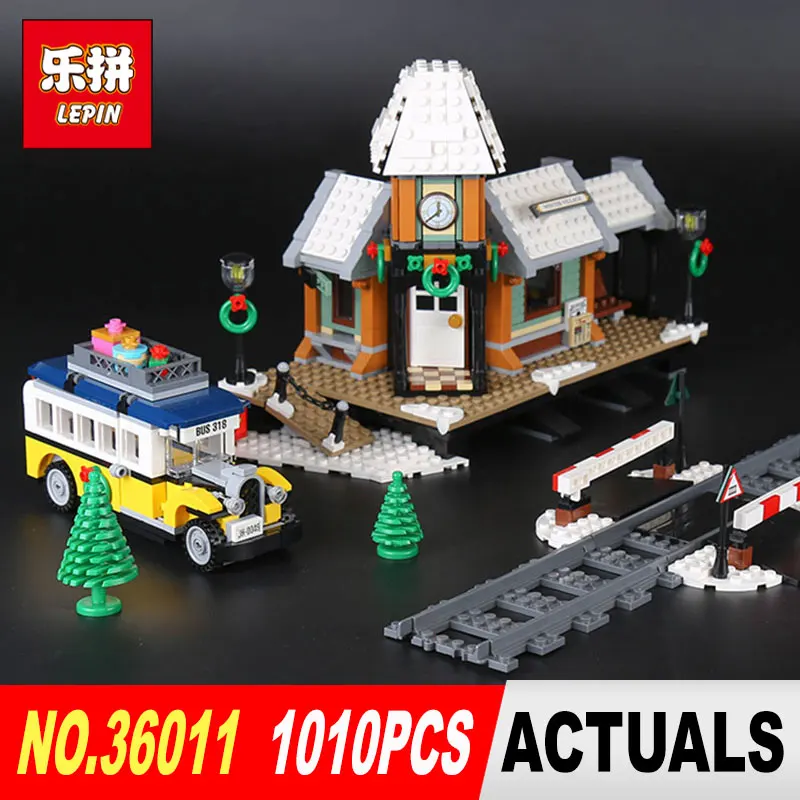 

1010Pcs Lepin 36011 Genuine Creative Series The Winter Village Set Building Blocks Bricks Educational Toys 10259 for children