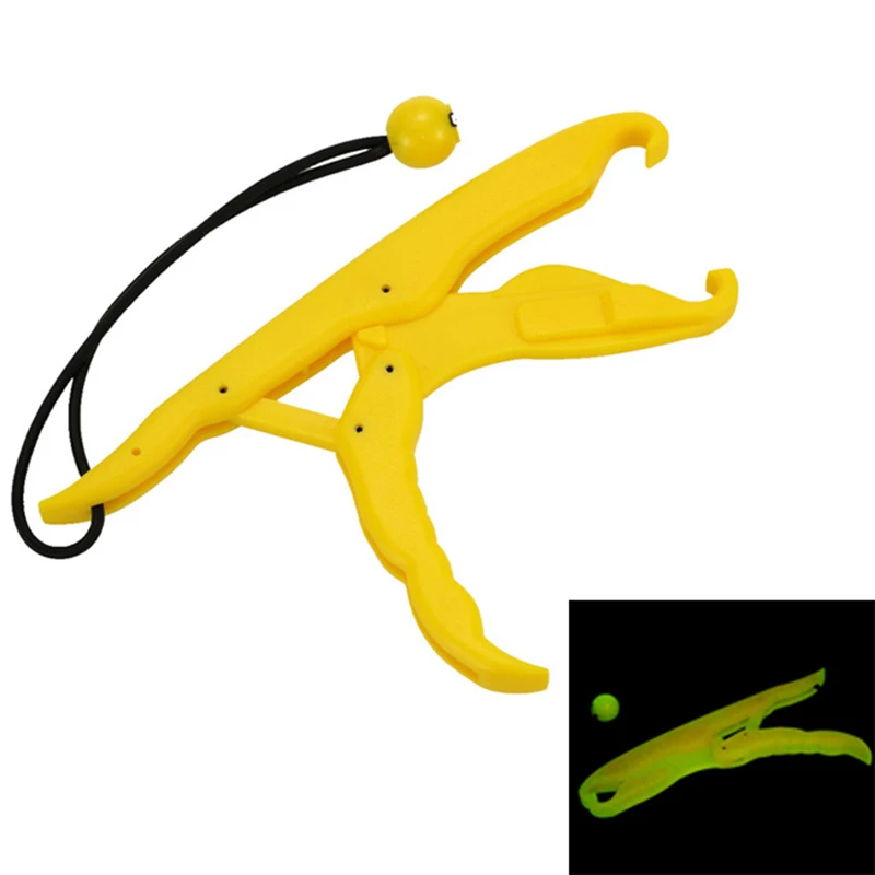 

17.5/25cm PP Hard Plastic Luminous Fish Controller Hand Control Fishing Lip Grip Floating Griper Red Yellow
