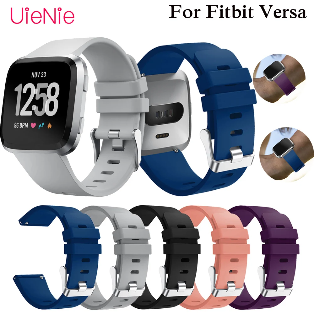

1Pcs Soft Silicone Replacement Sport Wristband accessories Watch Band Strap for Fitbit Versa Bracelet Wrist Watchband S L Size