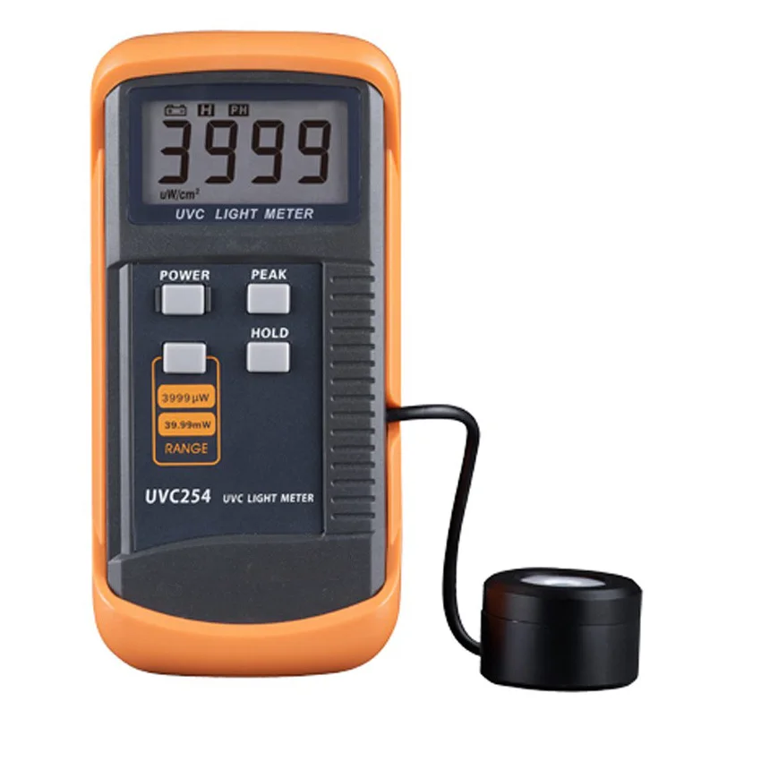 Shortwave ultraviolet UV germicidal lamp radiation meter UV