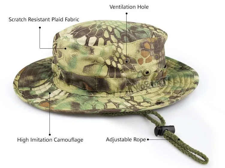 outdoor Sports Sun-protective Bonnie Cap Snapback Cap tactical bucket hats for hunting (5)