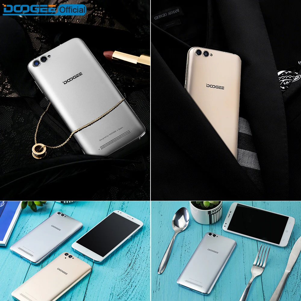 DOOGEE X30 смартфон с четырёхъядерным процессором MTK6580A ОЗУ 2 Гб ПЗУ 16 Android 7 0 3360 мАч|quad