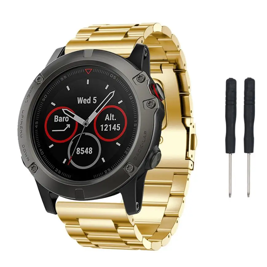 HIPERDEAL смарт-аксессуары ремешок на запястье для Garmin Fenix 5X gps ремешок для часов Часы Мода нержавеющая сталь dec13