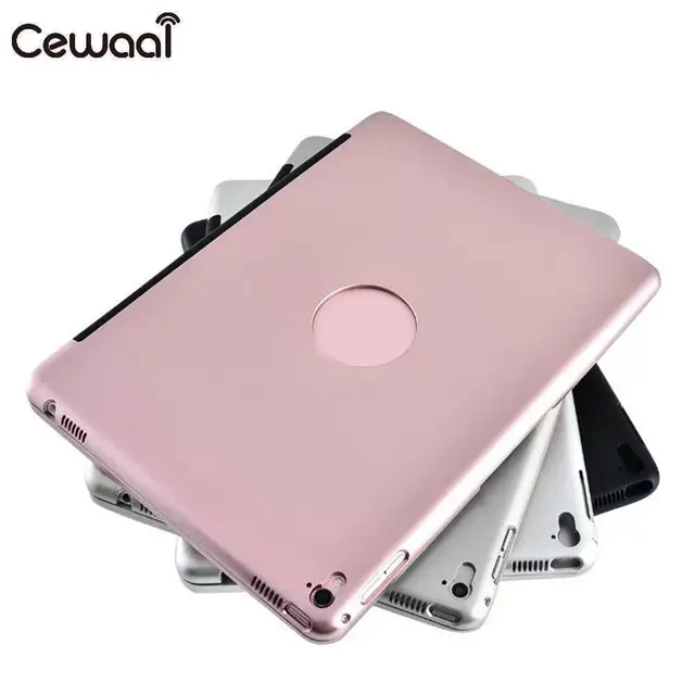 Best Price Cewaal Protective Cover Bluetooth Keyboard Case Premium Aluminum Alloy Rechargeable Tablet for iPad Pro 9.7 2016/Ipad Air2