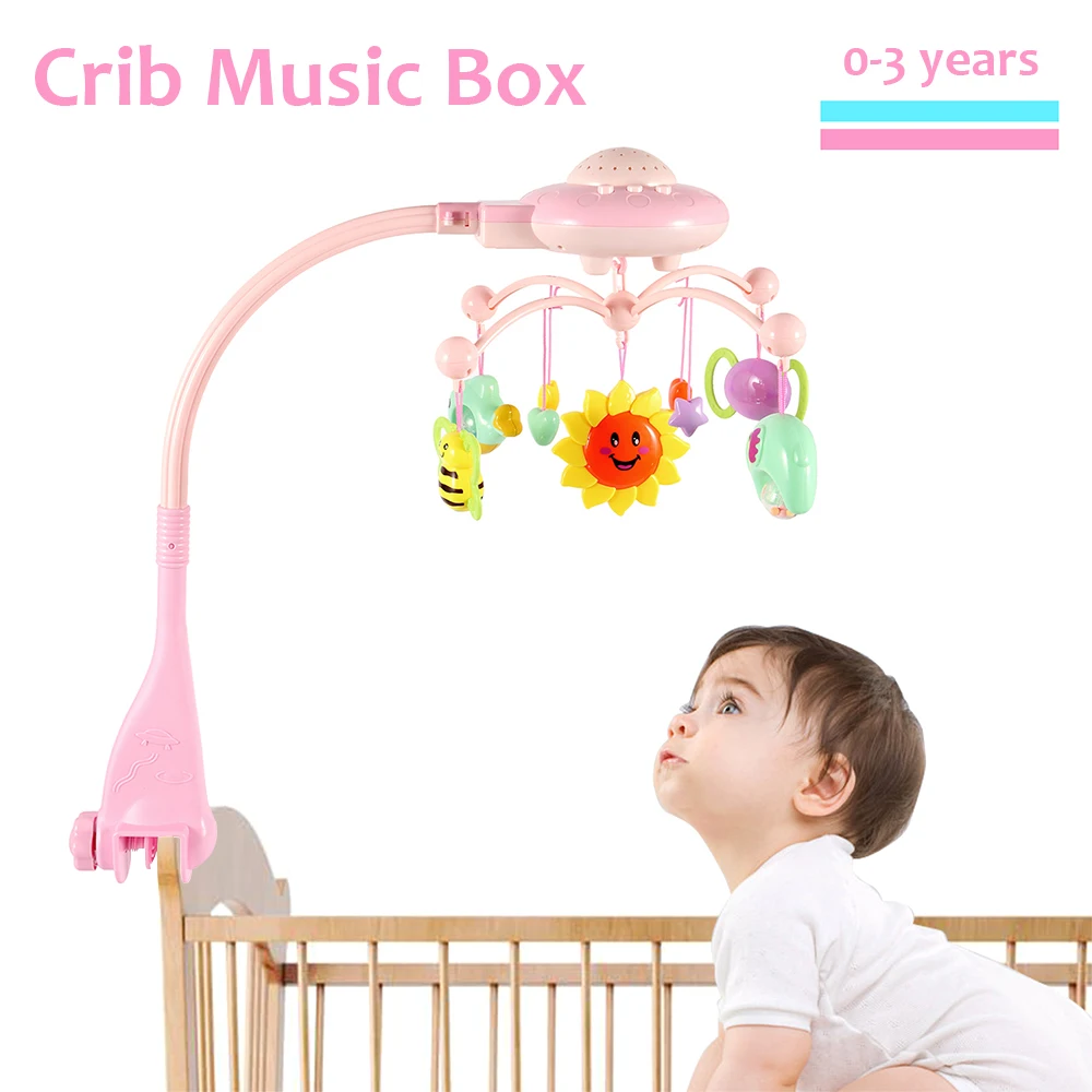 Brinquedo do Bebê Cama Sino Musical Móvel Berço Dreamful Anel Pendurado Girar Chocalho Pai Controle Remoto Brinquedo Educativo 4 berço dreamful cama anel pendurado girar sino