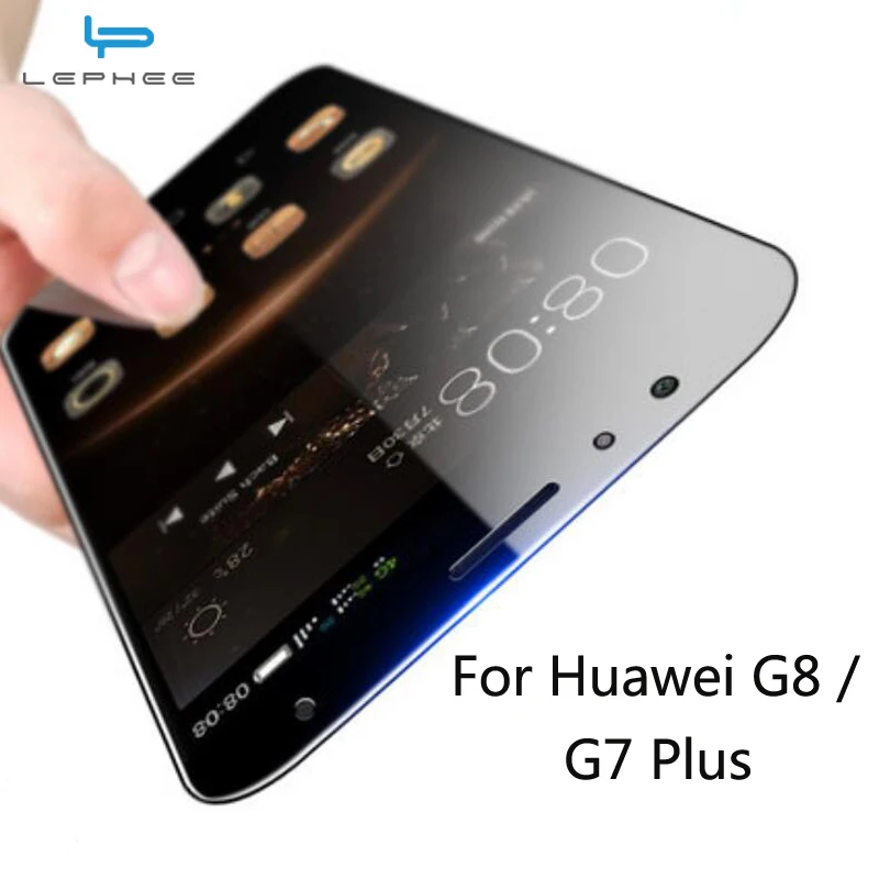 LEPHEE For Huawei G8 Tempered Glass Screen Protector G7 Plus Film GX8 Transparent Full Cover 2.5D Clear | Мобильные телефоны и