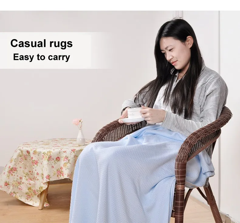 Бамбук одеяло- 1PC 200*230 см Пледами Super Soft Клетчатую одеяло на кровати кровати для взрослых, Beroyal одеяла торговой марки
