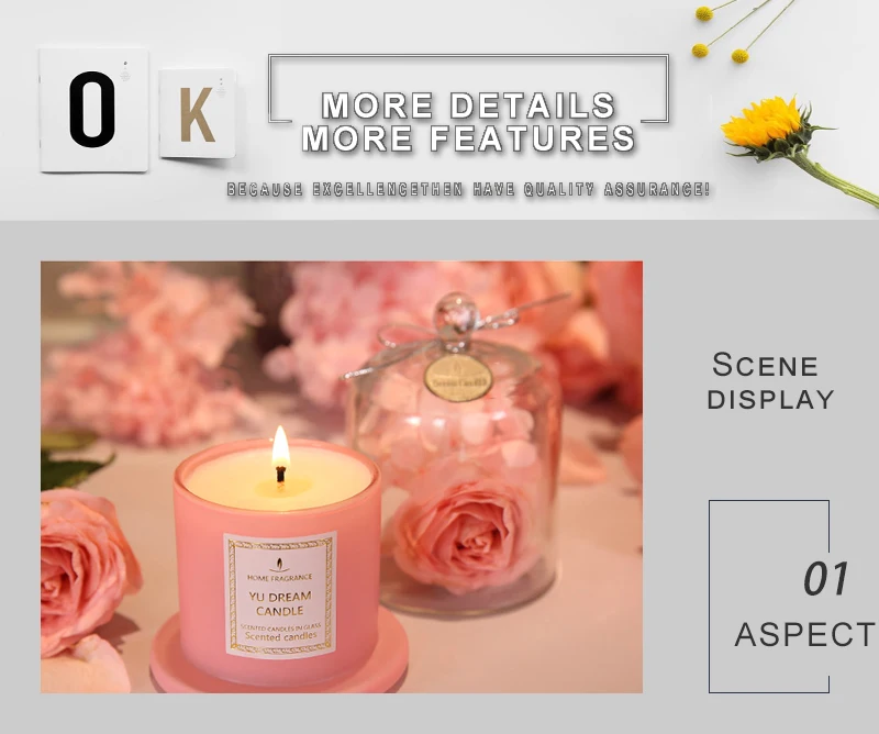 Домашняя романтическая свеча Scentend Свадьба День рождения Рождественский подарок успокаивает нервы девушка друг украшения аксессуары WZE014