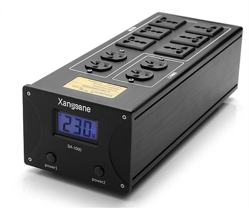 Hi End Hifi аудио 10 каналов розетки Schuko/US/AU шумовой фильтр Кондиционер переменного