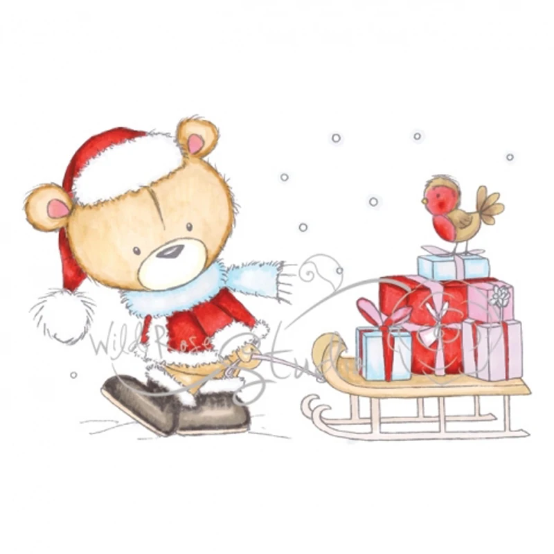 

2019 new Animal/bear Transparent Clear Stamps for DIY Scrapbooking/Card Making/Kids Christmas Fun Decoration Supplies Cartoon