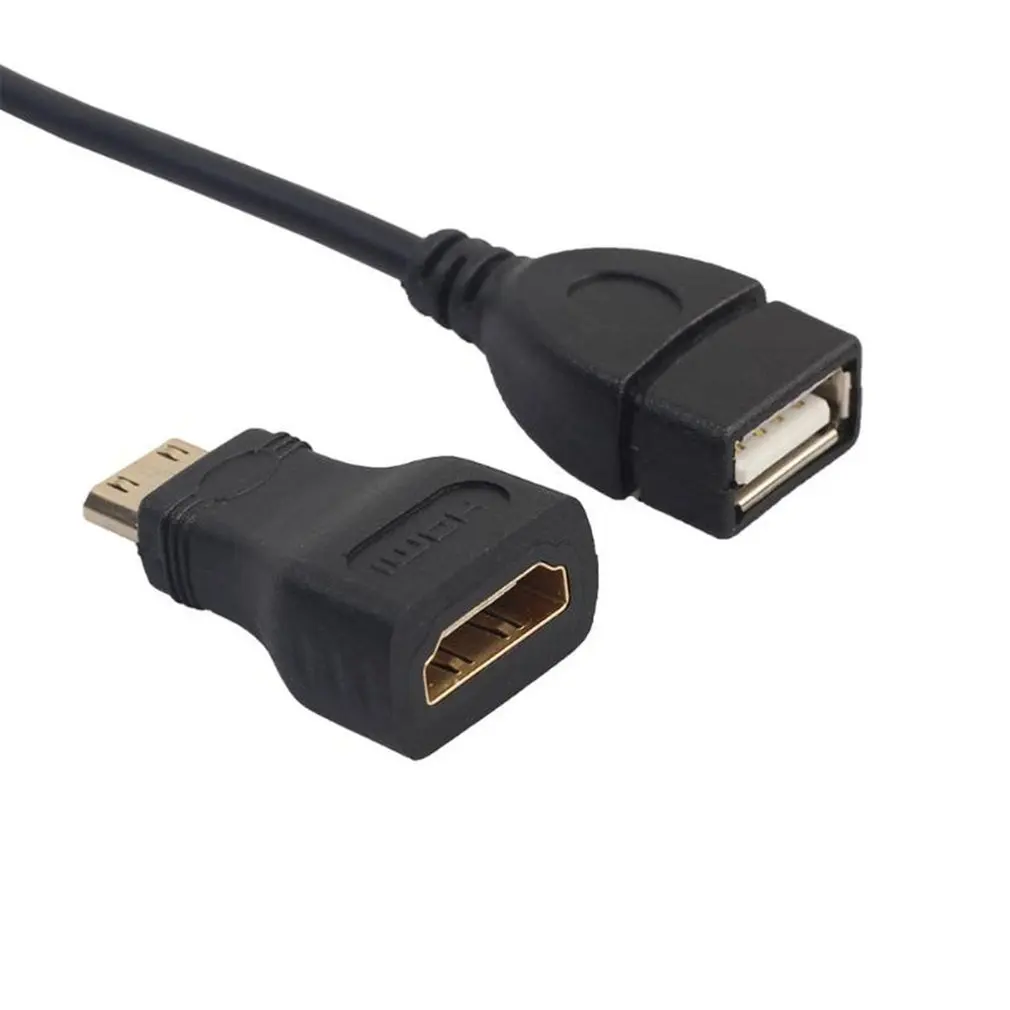 3 In 1 Multifunctional Mini HDMI to HDMI+Micro USB+GPIO Header Pins Cable Suitable for Raspberry Pi Zero W Kit