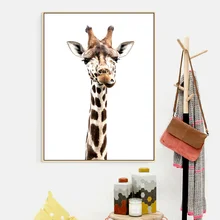 Animal Prints Giraffe Nordic Posters And Prints Wall Art Canvas Painting Nursery Art Prints Wall Pictures For Living Room Decor prints