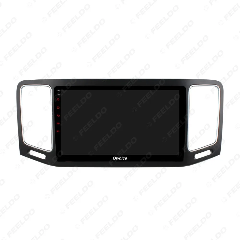 Top FEELDO 9" Android 6.0 4-Core/DDR3 1G/16G/Support 4G Dongle Car Media Player With GPS/FM/AM RDS Radio  For Volkswagen Sharan 5