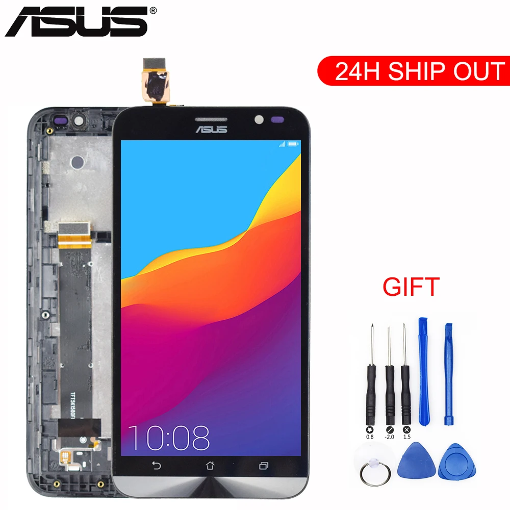 Продажа Оригинальный 5,5 для ASUS Zenfone Go tv ZB551KL ЖК дисплей X013DB TD LTE сенсорный экран с рамкой дигитайзер сборка Замена