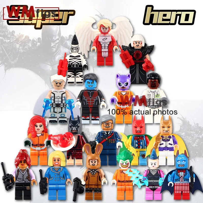 1 шт. Акция March Harriet commiser Gordon Movie Toys Batman Mayor Tan Zebra Man Magpie Mime Super Heroes Building Blocks | Игрушки и