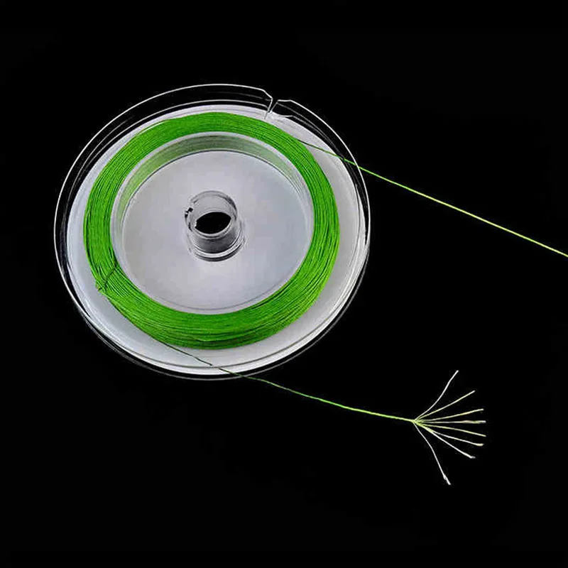 Fishing 8 Strands 100M PE Braided 0.8/1.0/1.2 Fishing Line Carbon Fiber Leader Line Fly Fishing Line jooyoo Brand