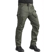 New Mens Tactical Pants Multiple Pocket Elasticity Military Commuter Combat Trousers Men Urban Casual Black Cargo Pants Pockets