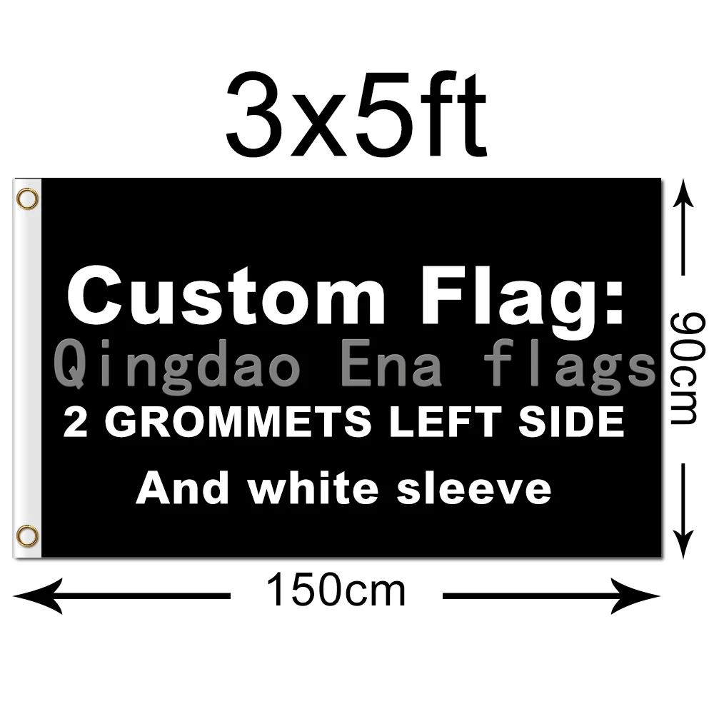 3x5 ft free design digital printing all styles all logos polyester