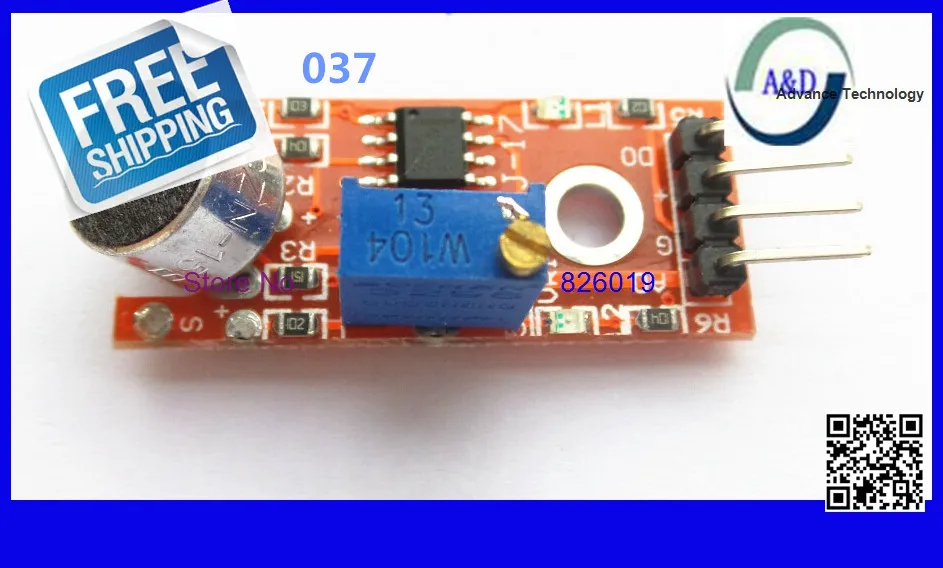 

1pcs/lot High Sensitivity Sound Microphone Sensor Detection Module For AVR PIC KY-037