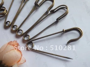 

500pcs 50mm Strong Antique bronze Safety pin