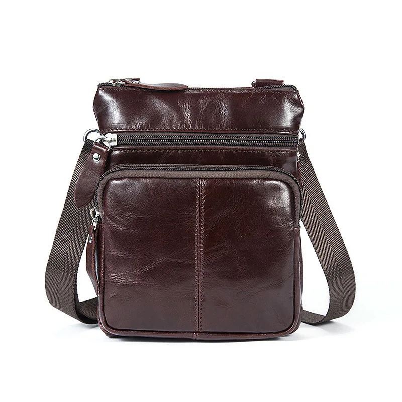 Мужские мини-сумки из натуральной кожи, сумки-мессенджеры для мужчин, винтажные маленькие Чехлы для мобильных телефонов, мужская сумка через плечо, поясная упаковка - Цвет: claretred