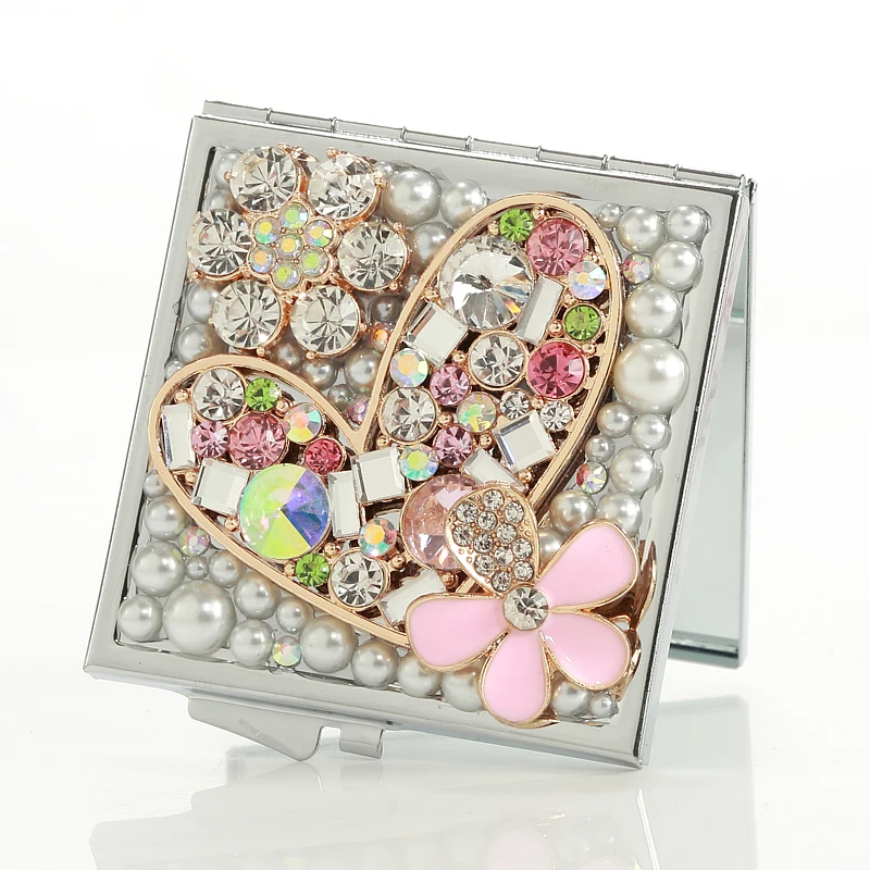 Подарок подруге невесты на свадьбу цветок в форме сердца с блестящими