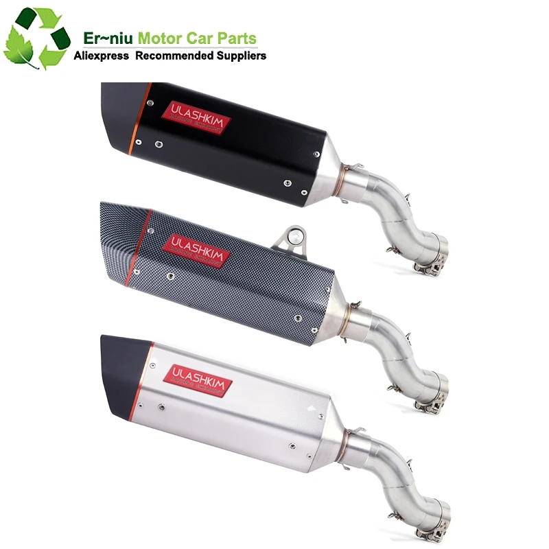 

Motorcycle Full System Exhaust Escape Slip-On For kawasaki Ninja 900 Z900 Modified Middle Link Pipe