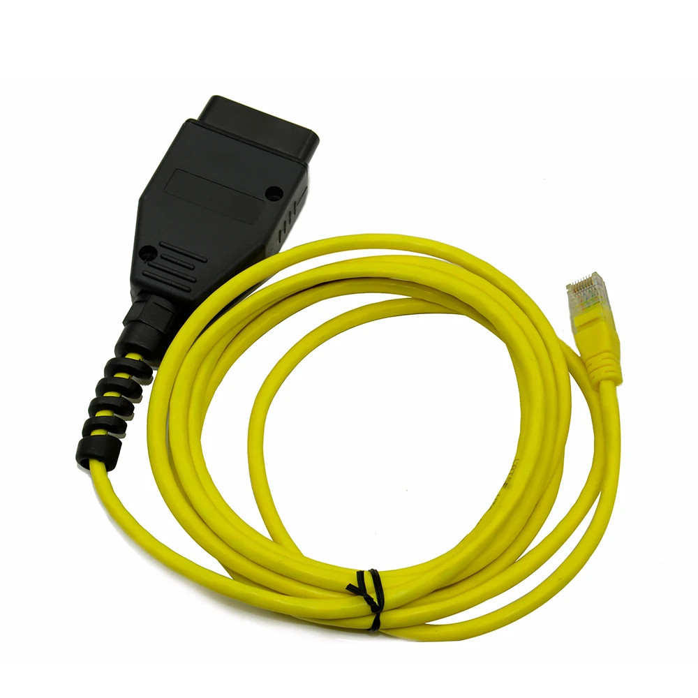 Hot sales Made For BMW ENET Ethernet to OBD Interface Cable E-SYS ICOM Coding F-Series Diagnostic Cable Black/Yellow