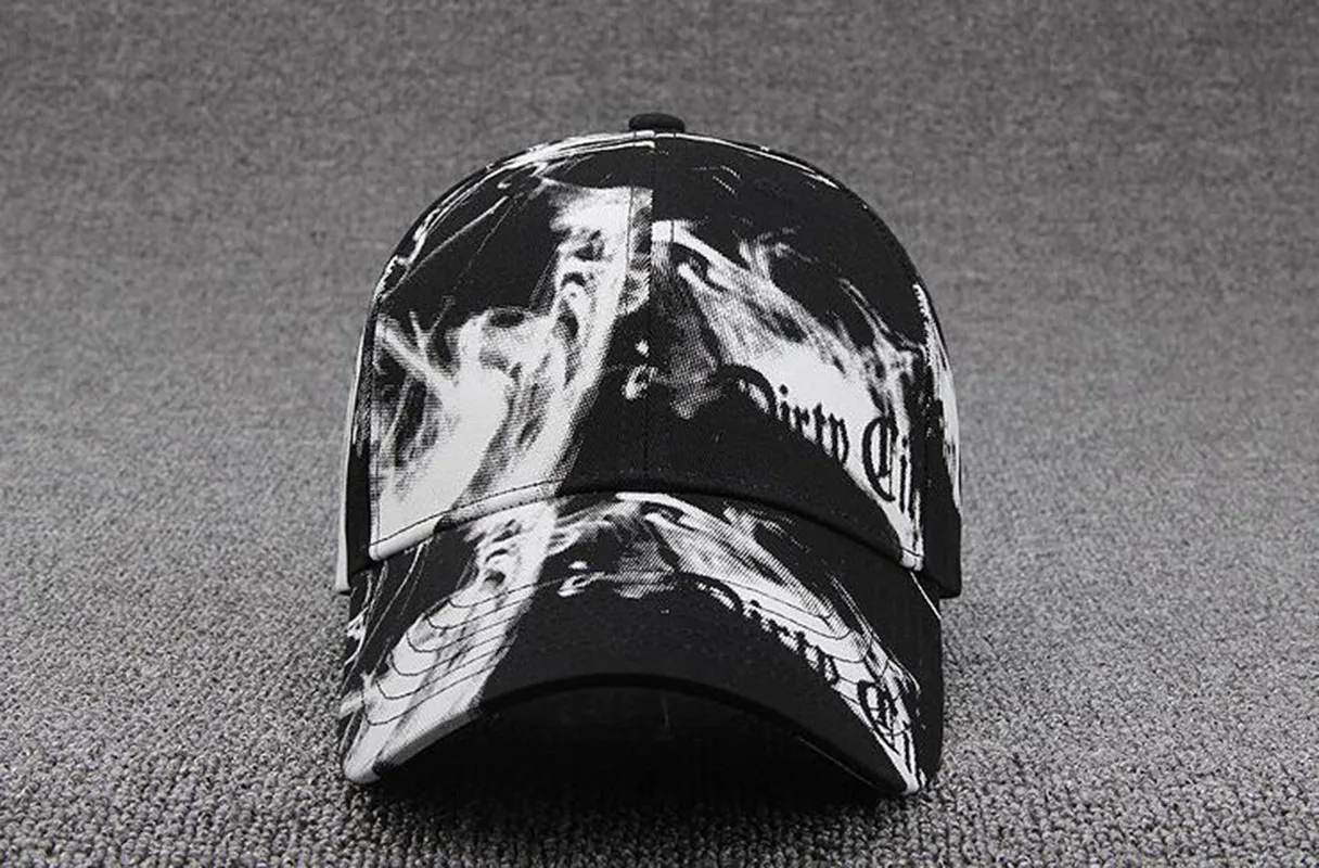 Wholesale 6pcs Novelty Men Printed Baseball Caps for Spring Summer