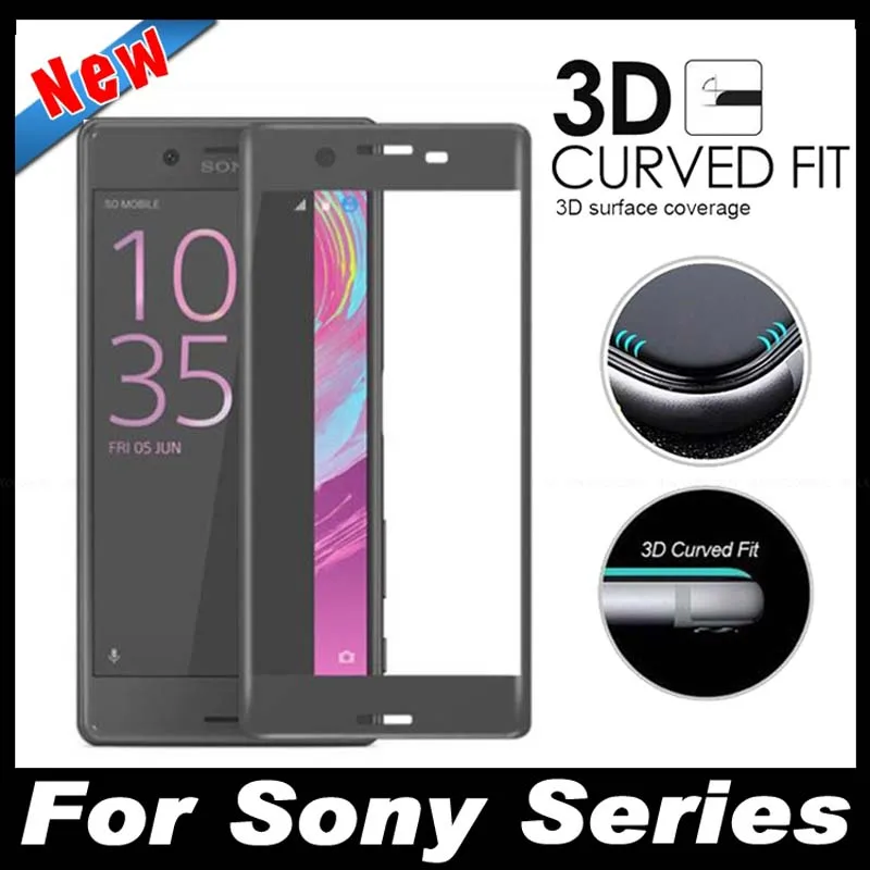 Для Sony Xperia XA экранная печать закаленное стекло для F3111 F3112 изогнутая поверхность