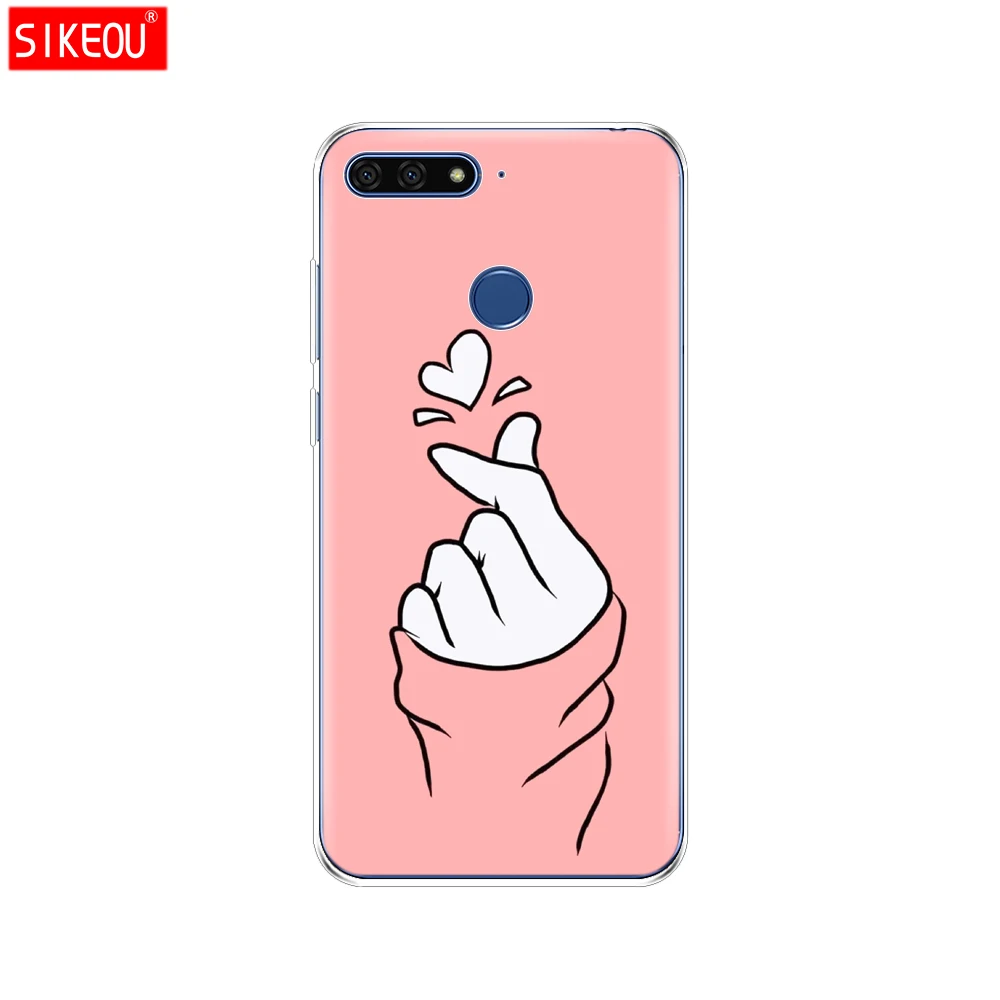12060 Силиконовый чехол для huawei Y6 чехол 5,7 дюйма Atu-L21 чехол для huawei Y6 Prime задняя крышка Защитный Мягкий ТПУ Кот Цветок - Цвет: 12060
