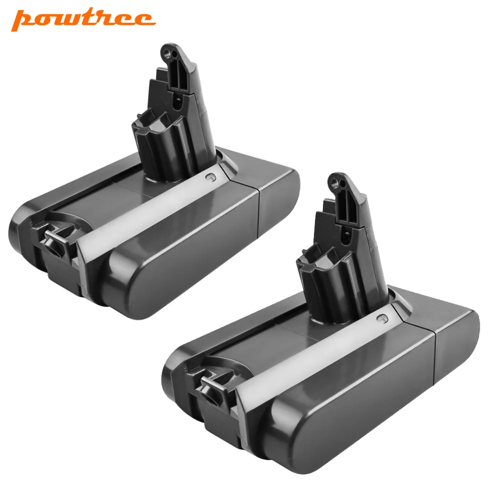 

2Pcs 21.6V 3000mAh Li-ion Battery Replacement for Dyson Battery 3.0Ah V6 DC61 DC62 DC72 DC58 DC59 Vacuum Cleaner 965874-02