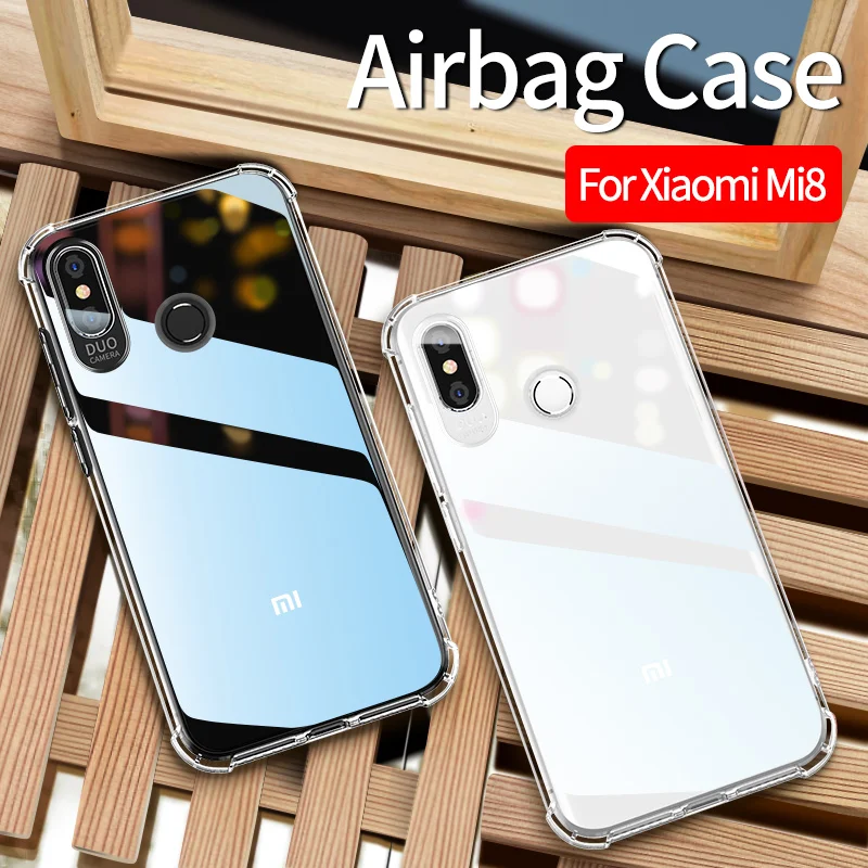 MSVII Transparent Case For Xiaomi Mi 8 SE Explorer Silicone Clear Soft TPU Cover Mi8 Lite Airbag Protection Shell |