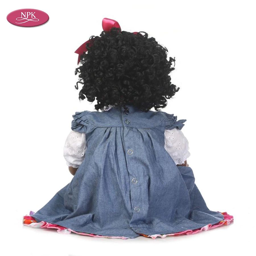 reborn black girl  lifelike baby doll toys reaslistic bebe bonecas menina (4)