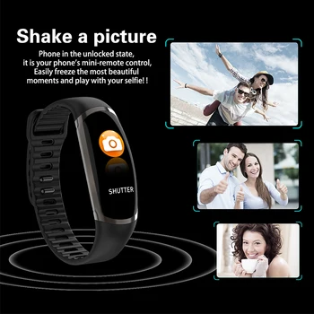 

Sleep tracker blood pressure heart rate smart bracelet call message reminder smart band music enjoy wristband gifts for friends
