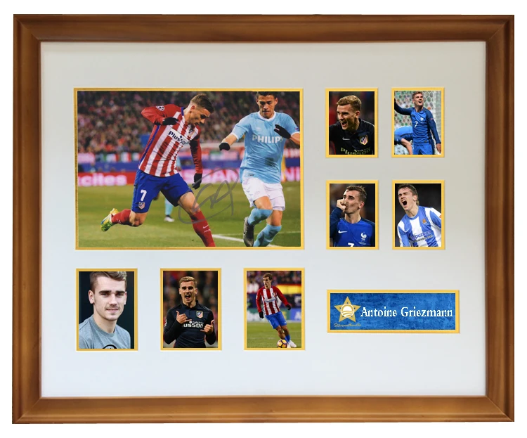 

Anthony · Griezmann signed Autographeded photos 20 inch photo frame with fine framed come with coa
