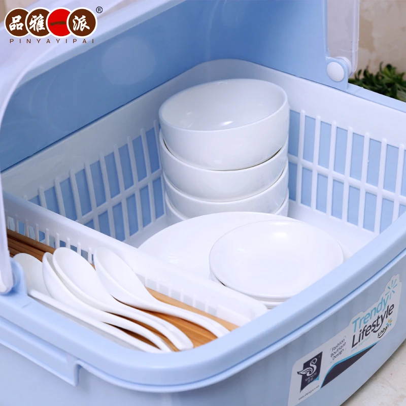 Drain Elegant Kitchen Cupboards Product Dish Rack Lid Plastic Drain Elegant Kitchen Cupboards Product Dish Rack Lid Plastic Storage Box To Put The Drip Shelving In Knives From Home Garden