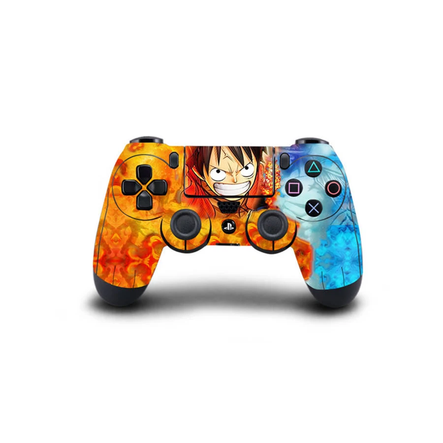

PS 4 Play Station 4 ONE PIECE Custom Vinyl Stickers Adesivo Vinilo Pegatina PS4 Controller Sticker Skin Case For Sony Gamepads