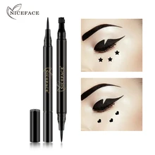 NiceFace стойкий водостойкий жидкий Водостойкий карандаш для глаз с различными уплотнениями Сияющий мерцающий бренд подводка для глаз макияж ручка