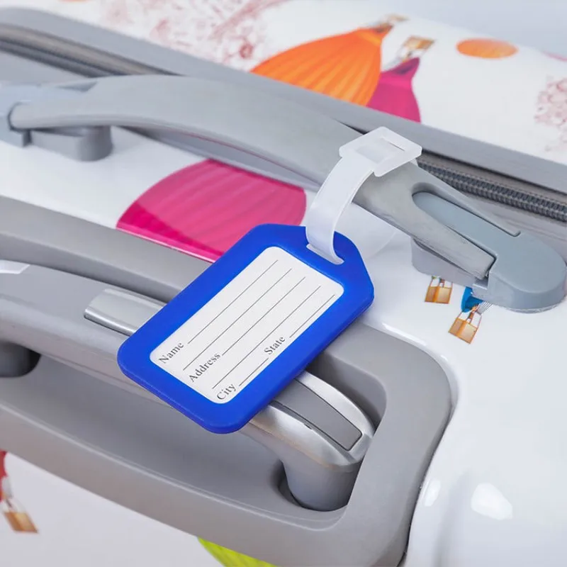 1 шт. пластиковая багажная бирка держатель этикетки ремень Имя Адрес ID чемодан сумка багаж путешествия багаж этикетки карты